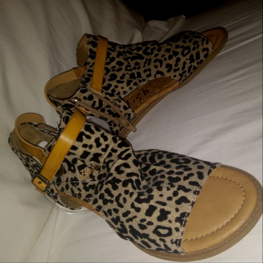 Cheetah Print Sandals